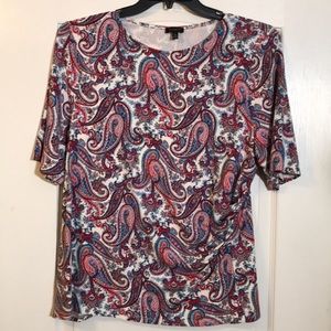 💥3/$20 BIN7 Talbots XL  paisley print top.